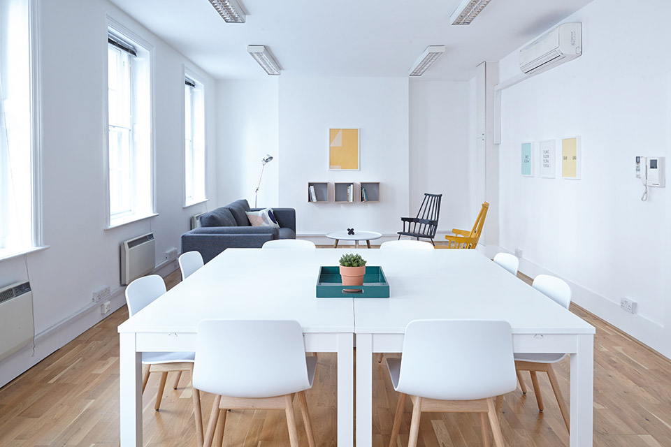 A bright collaborative workspace